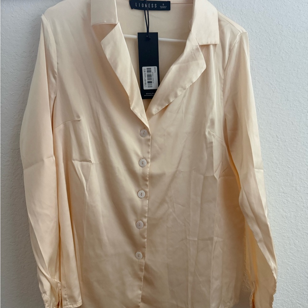 Lioness Ivory Satin Blouse